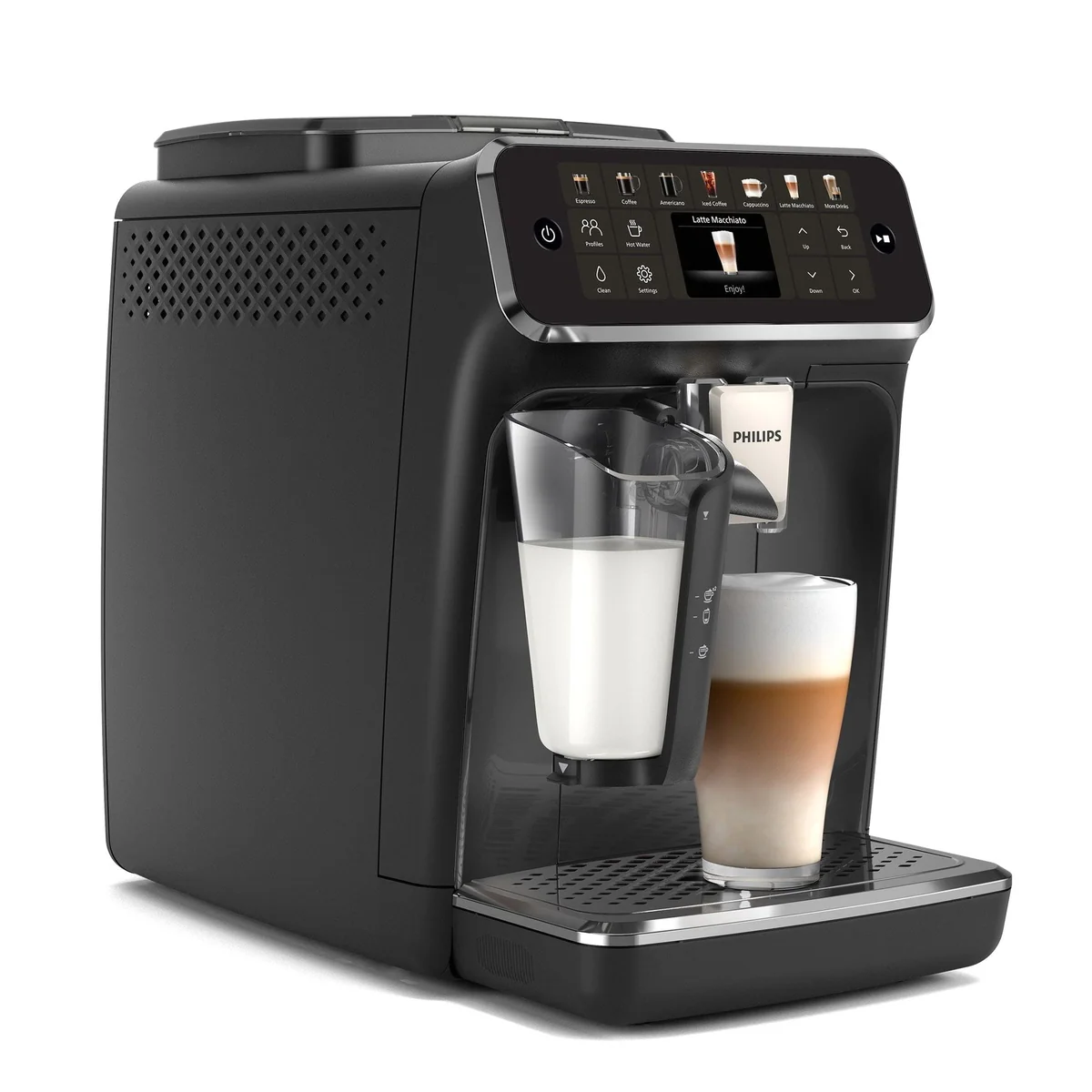 Philips EP4441/50 Kaffeevollautomat, 12 Kaffeespezialitäten, LatteGo Milchsystem, SilentBrew Technologie