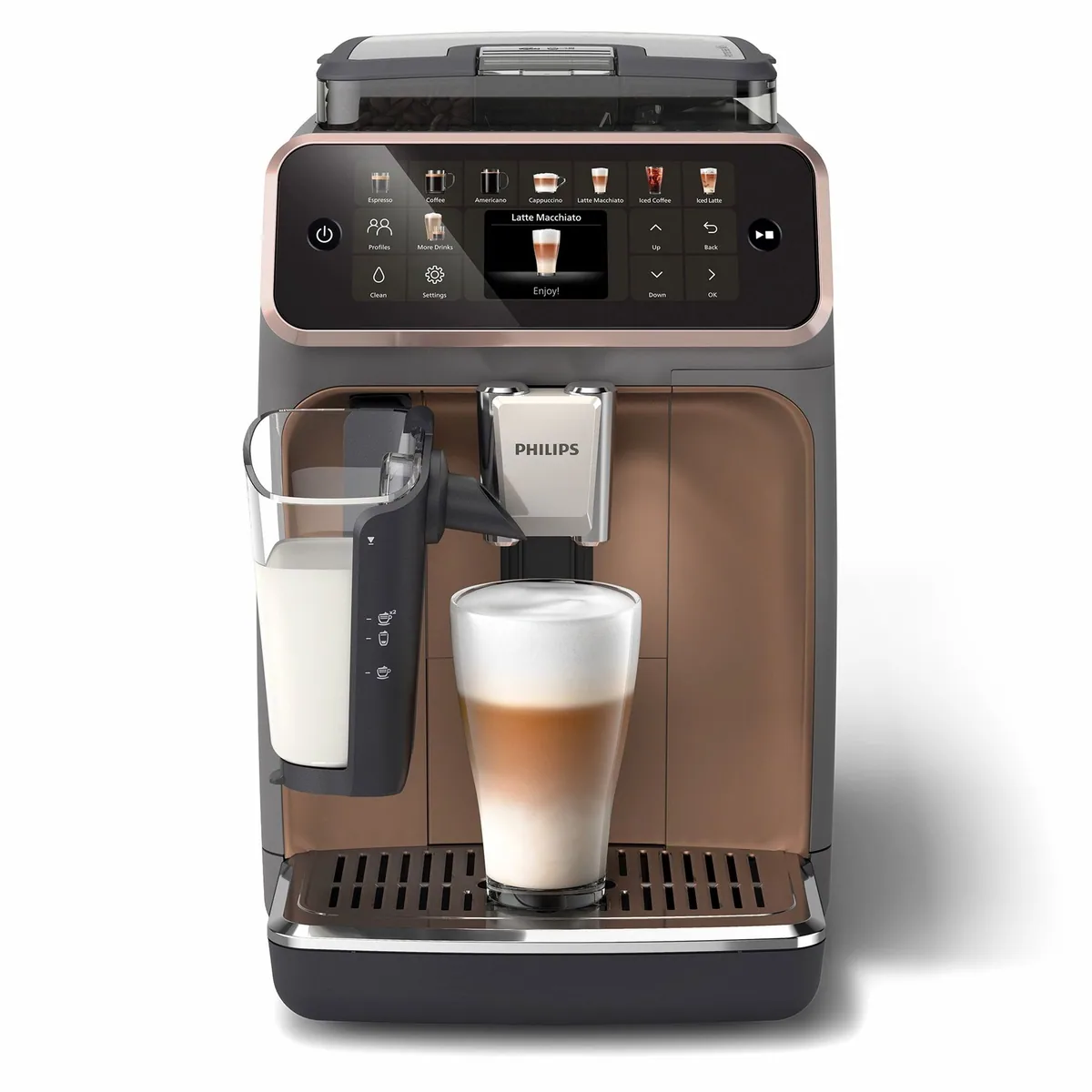 Philips EP5544/80 Kaffeevollautomat, 20 Kaffeespezialitäten, LatteGo-Milchsystem, SilentBrew Technologie 3