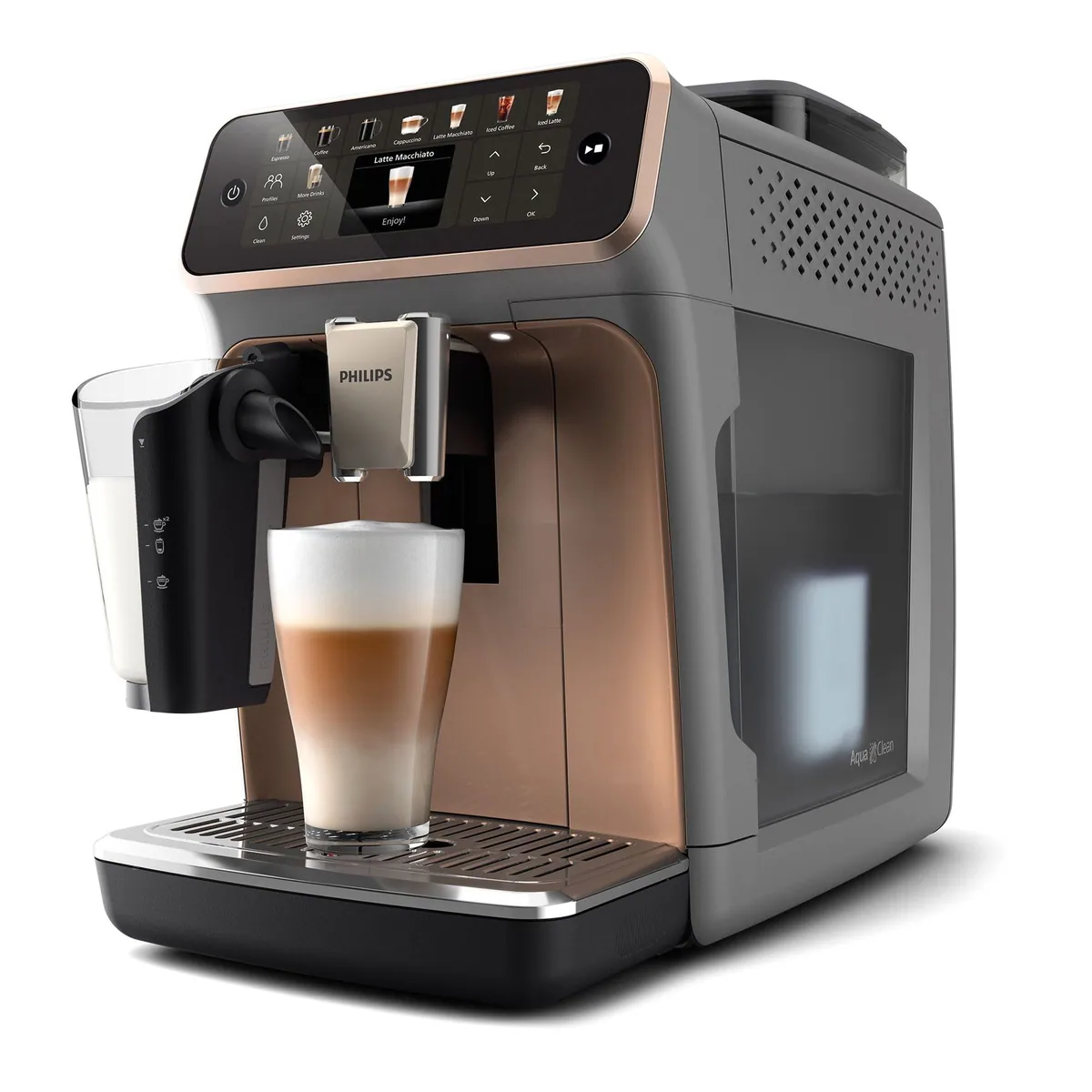 Philips EP5544/80 Kaffeevollautomat, 20 Kaffeespezialitäten, LatteGo-Milchsystem, SilentBrew Technologie 4