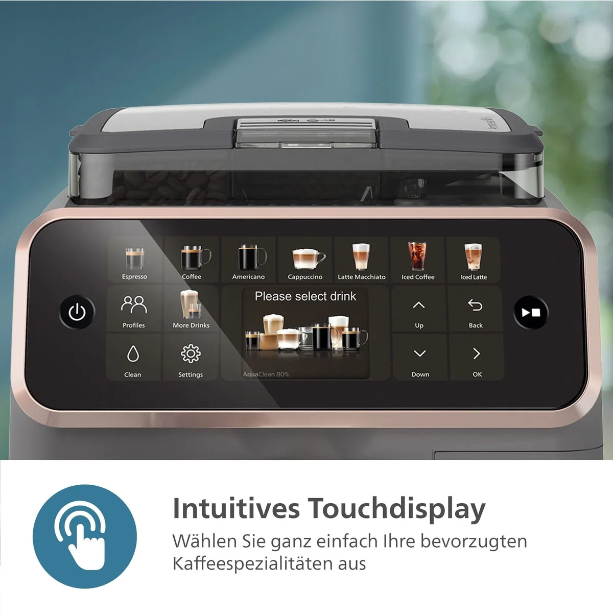 Philips EP5544/80 Kaffeevollautomat, 20 Kaffeespezialitäten, LatteGo-Milchsystem, SilentBrew Technologie 5