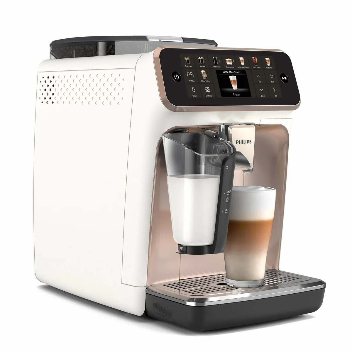Philips EP5543/80 5500 Series, 20 Kaffeespezialitäten, LatteGo-Milchsystem, SilentBrew Technologie 2