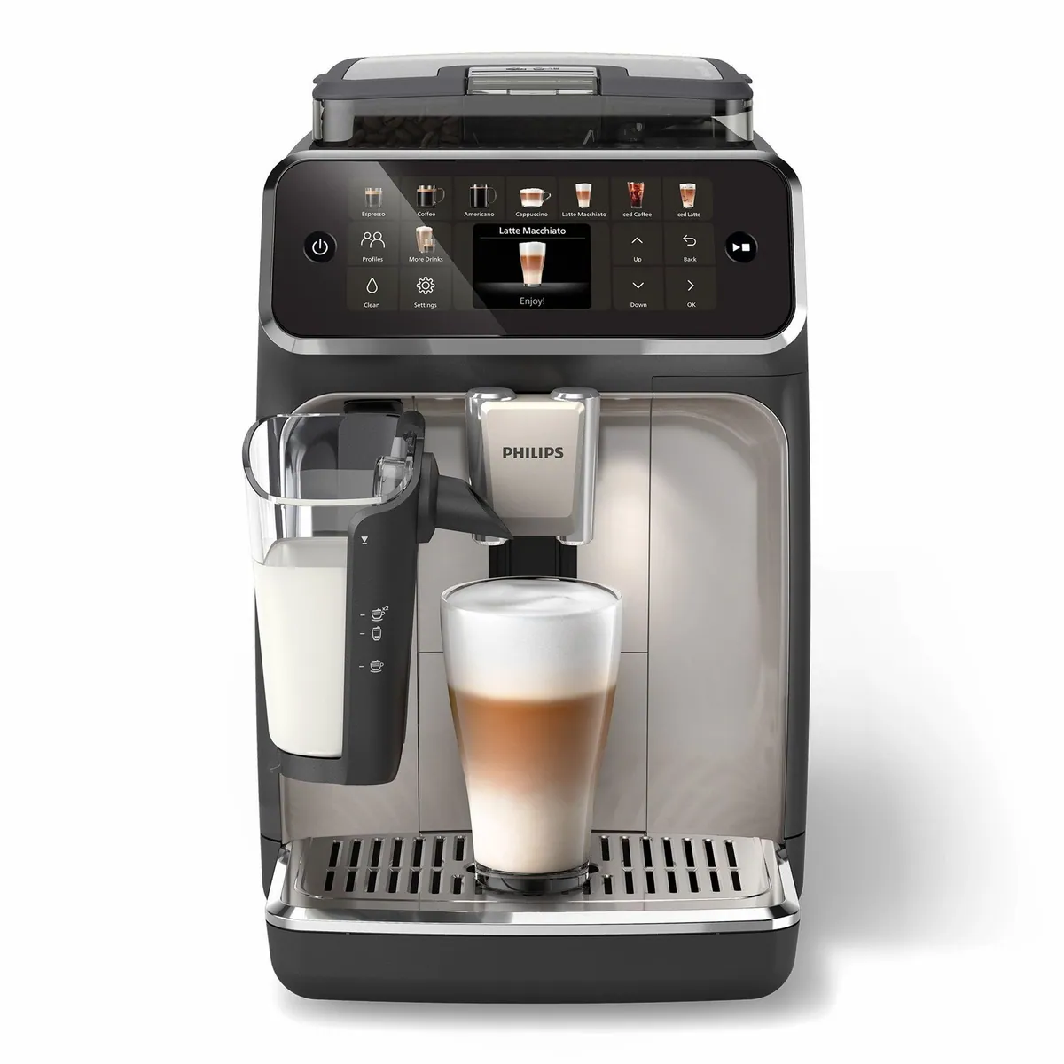 Philips 5500 Series Kaffeevollautomat, 20 Kaffeespezialitäten, LatteGo-Milchsystem, SilentBrew Technologie 2