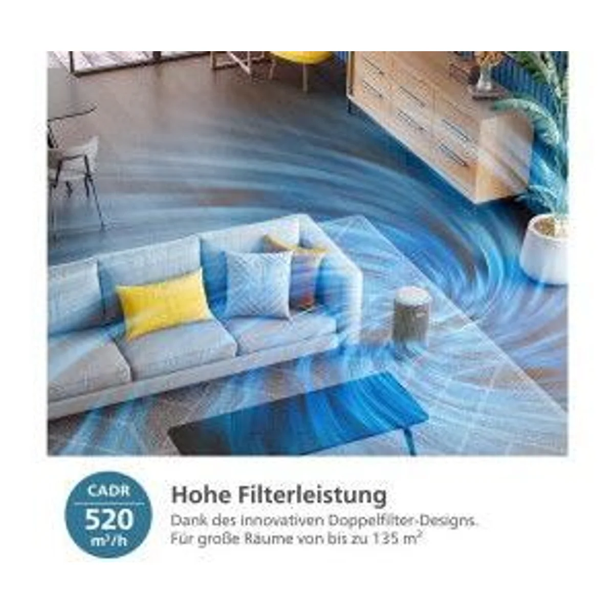 Philips PureProtect 3200 Series AC3220/10, effiziente Luftreinigung, hohe Leistung, leiser Betrieb 3
