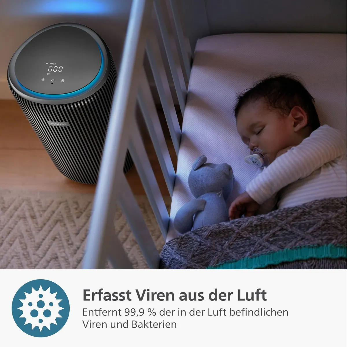 Philips AC4221/11 PureProtect Pro Luftreiniger, 600 m³/h Leistung, leise & effizient 5
