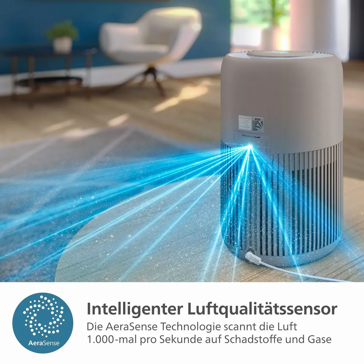 Philips PureProtect Mini 900 Series, hohe Luftreinigungsrate, leise und effektiv 2