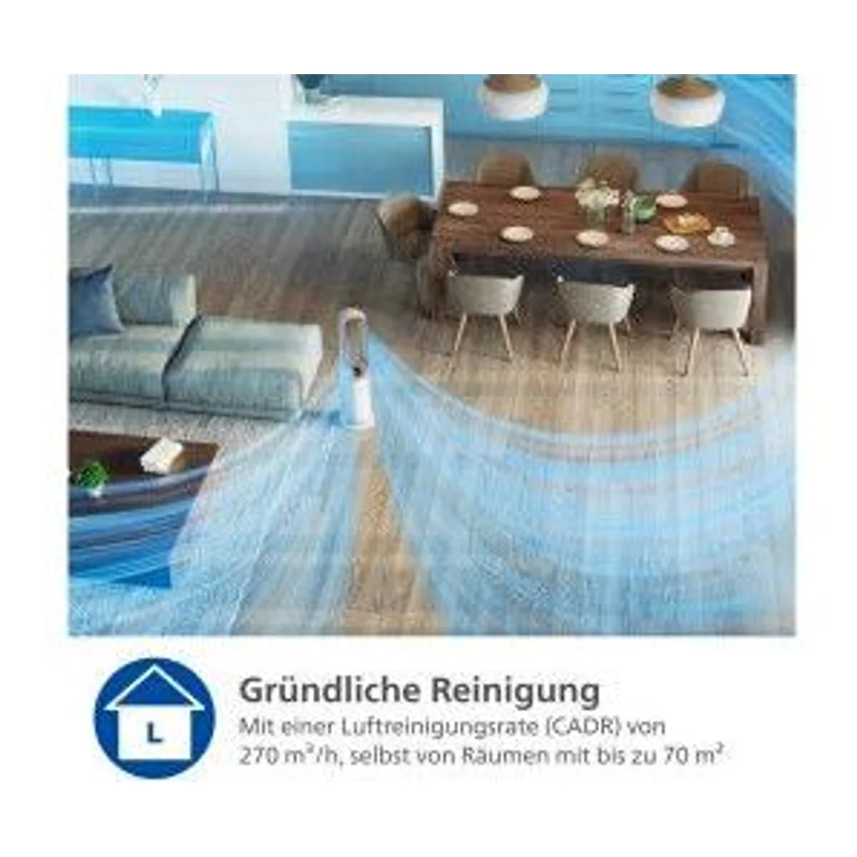 Philips Air Performer 8000 Series AMF870, leistungsstarke Luftreinigung, leiser Betrieb, modernes Design 3