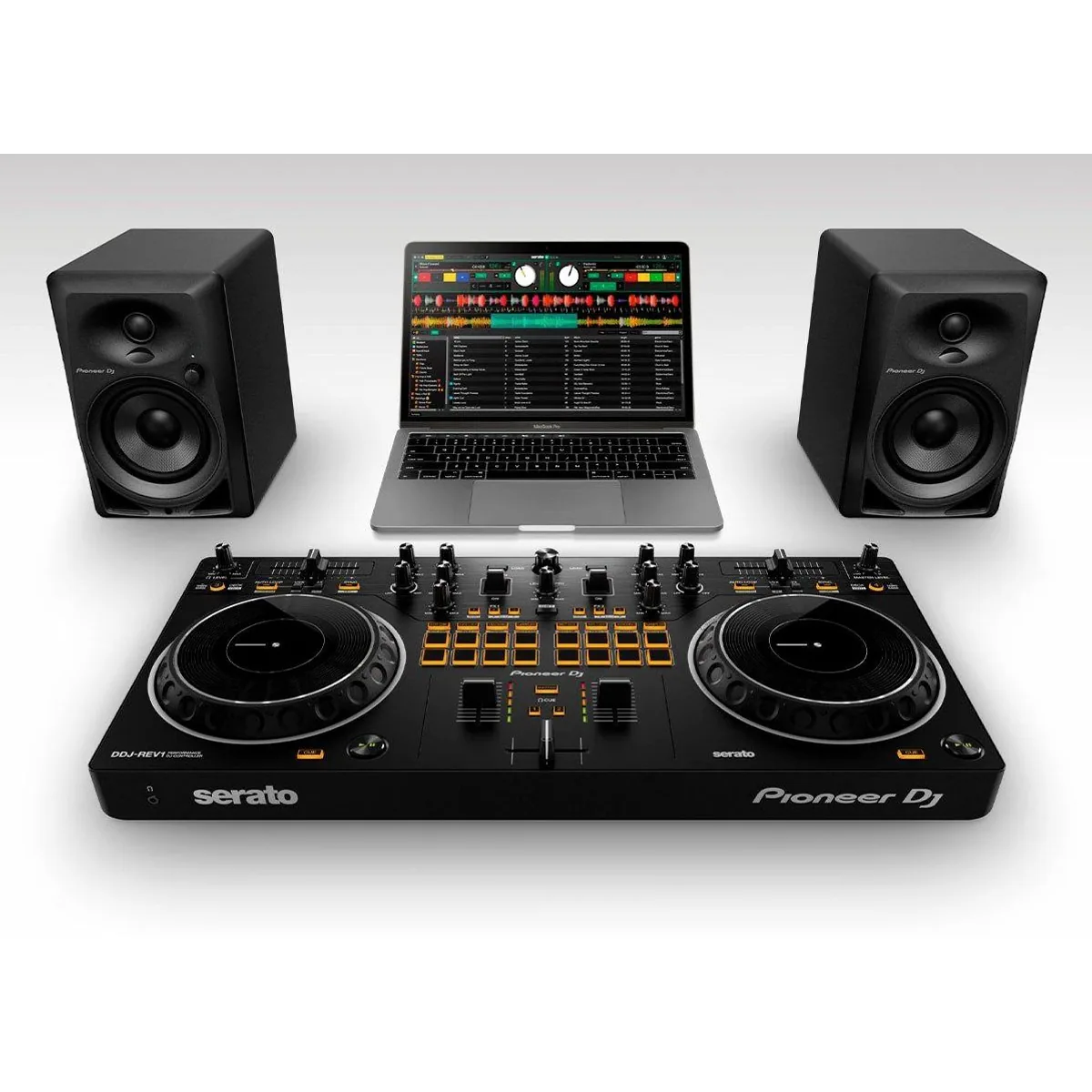 Pioneer DJ DDJ-REV1 DJ Controller, innovatives Design, intuitive Bedienung, große Jogwheels 4