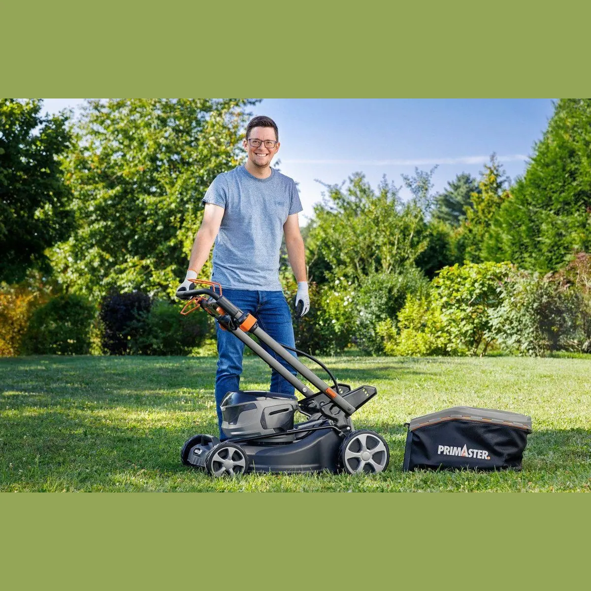 Primaster Akku Rasenmäher PARM 4051VS, 40 V, 51 cm Schnittbreite, inkl. Akku + Ladegerät 4