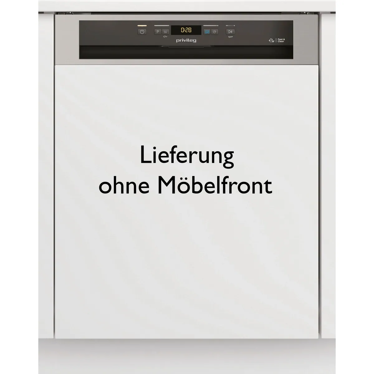 Privileg P0B ECO D541 X Geschirrspüler, 14 Maßgedecke, Fast&Clean 28’ 5