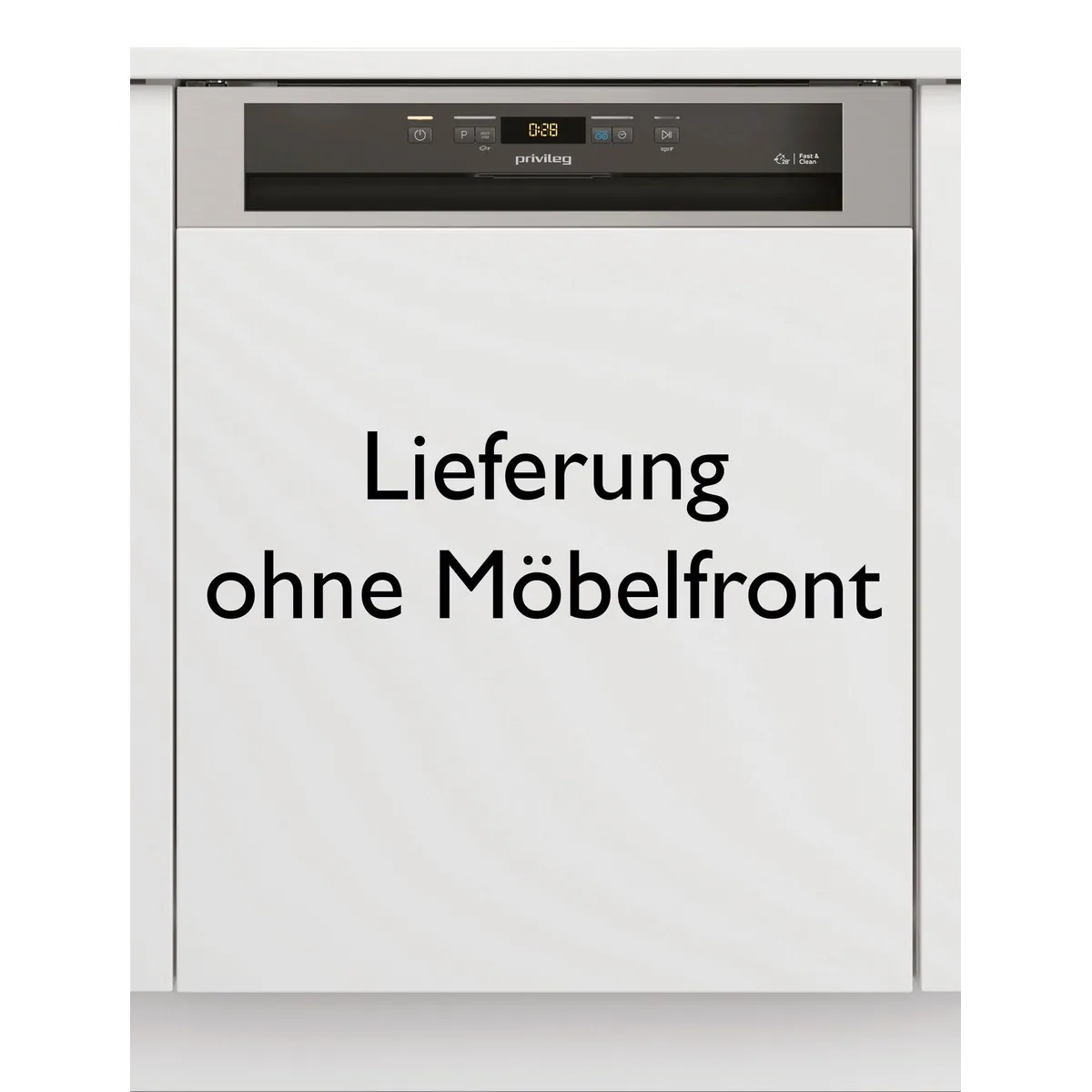 Privileg P0B ECO D551 X Geschirrspüler, 14 Maßgedecke, Fast&Clean 28’