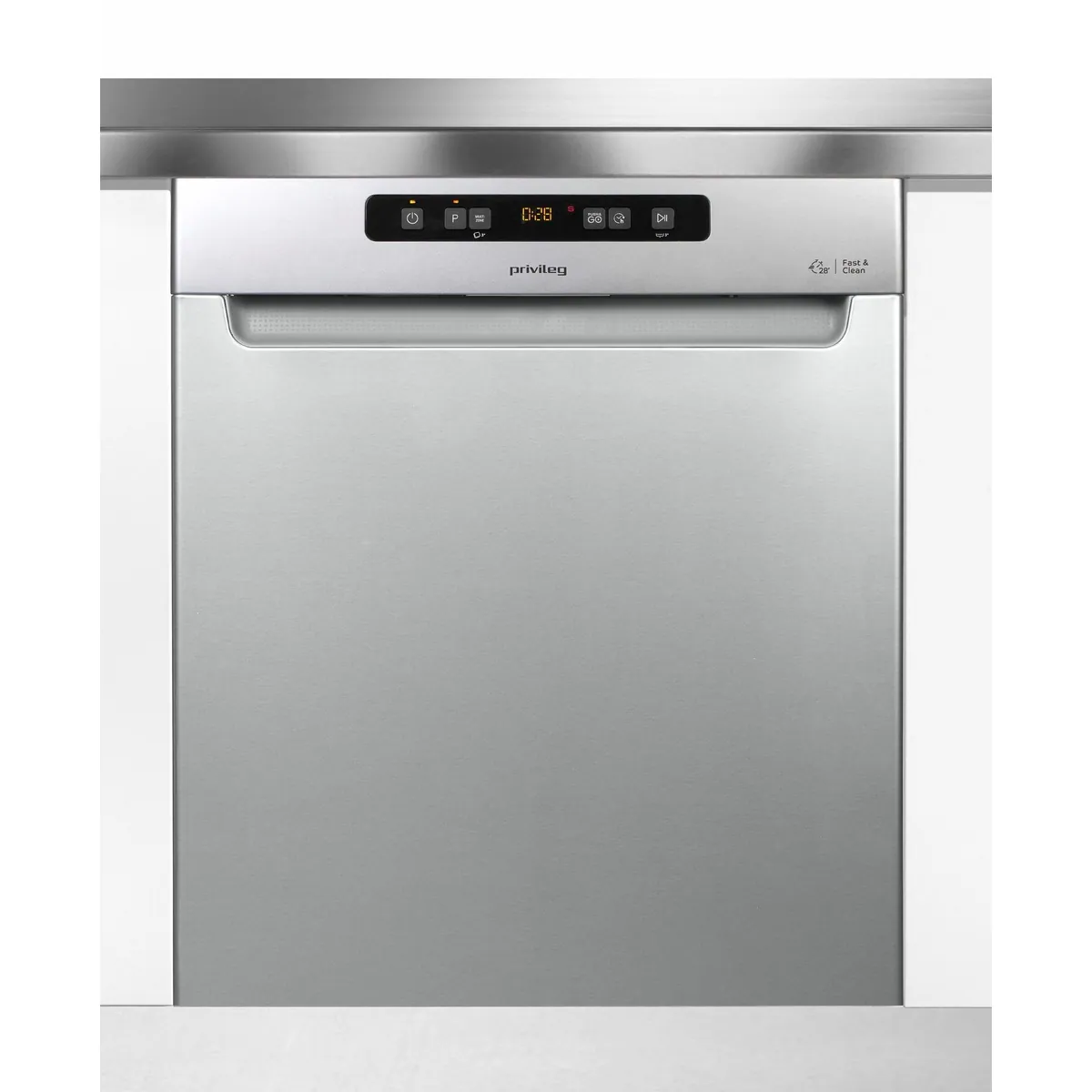 Privileg P0U ECO D551 S Unterbaugeschirrspüler, 14 Maßgedecke, Fast&Clean 28’ 2