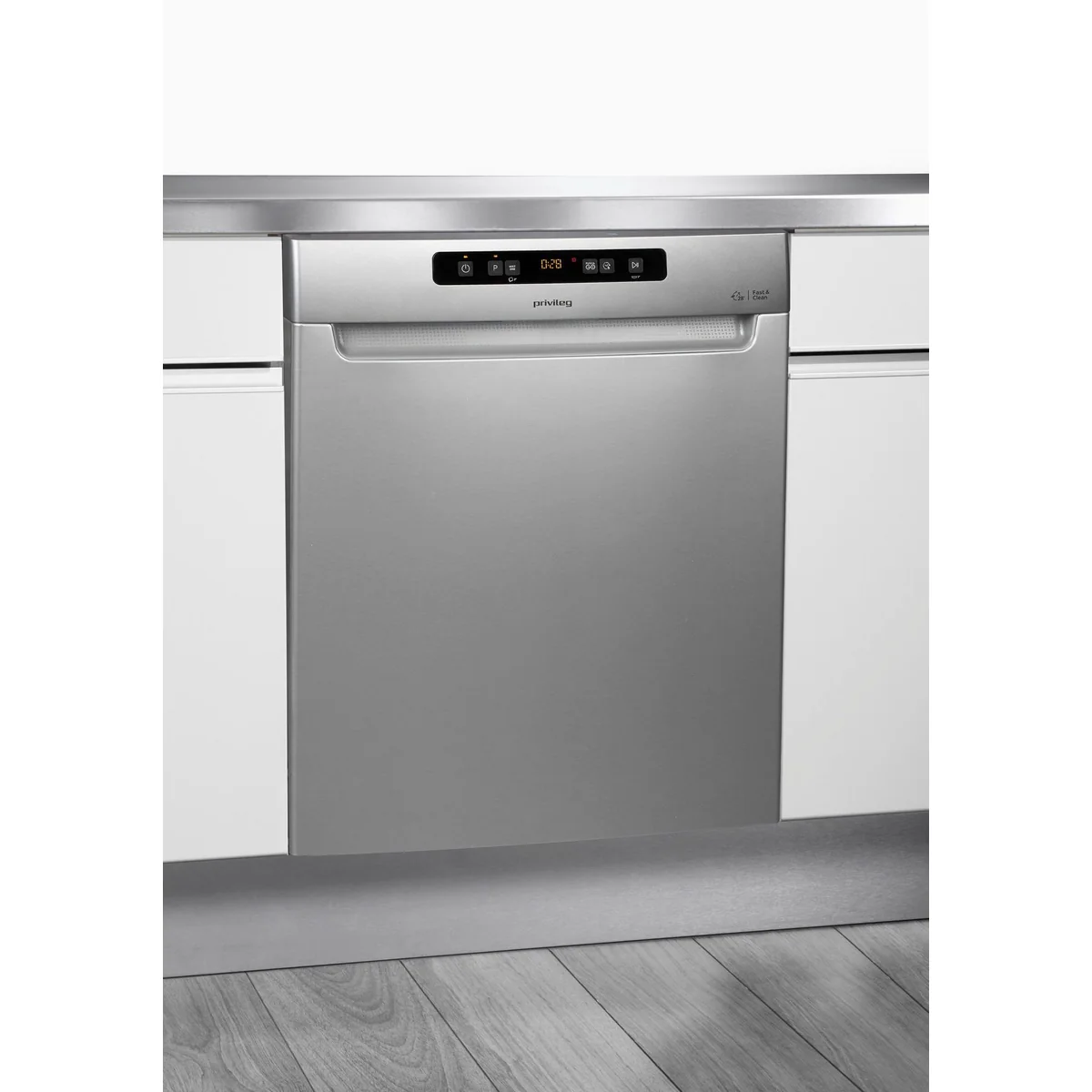 Privileg P0U ECO D551 S Unterbaugeschirrspüler, 14 Maßgedecke, Fast&Clean 28’ 3