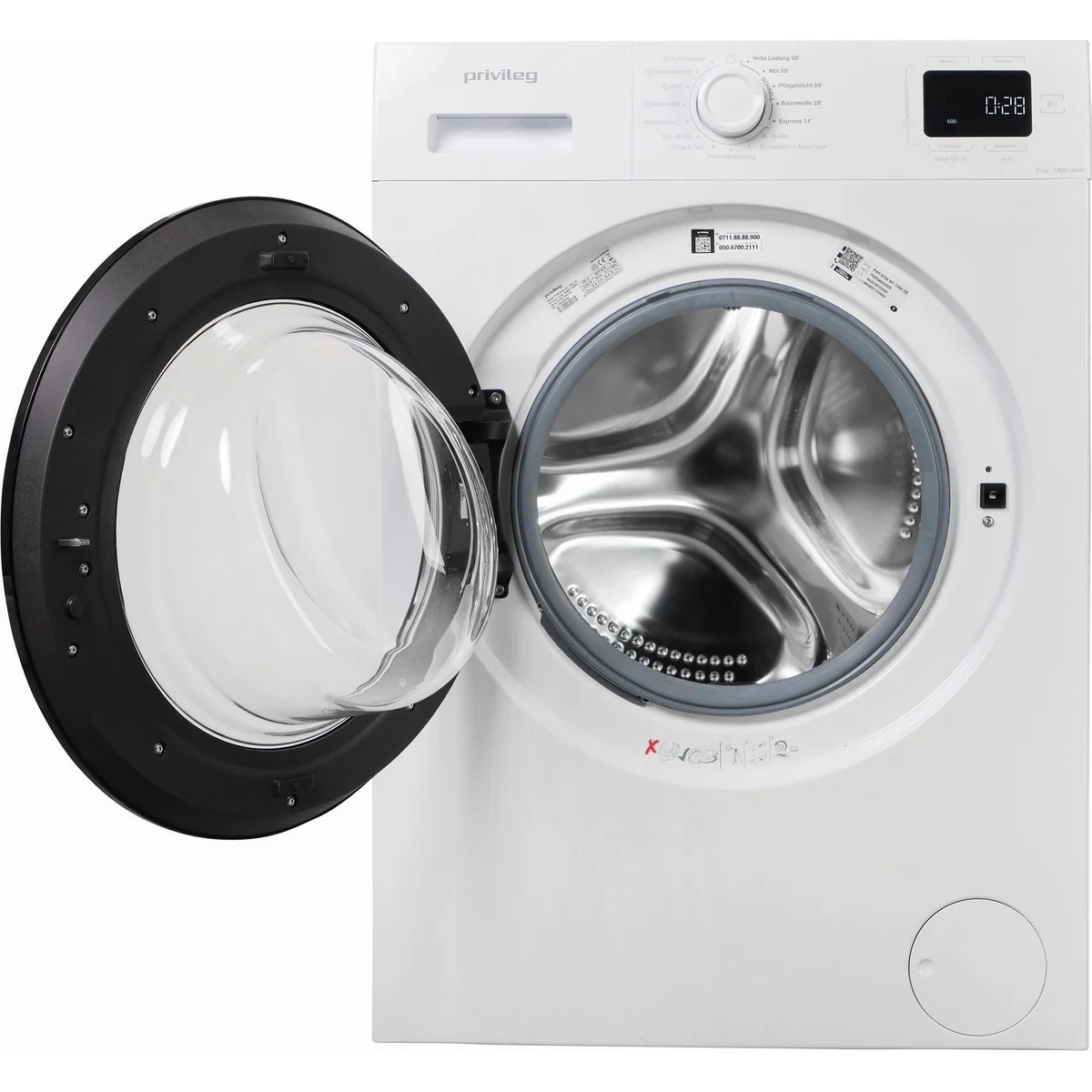 Privileg PWF 974A MY TIME DE, 9 kg, 1400 U/min, 5 Programme in unter 1 Stunde 2