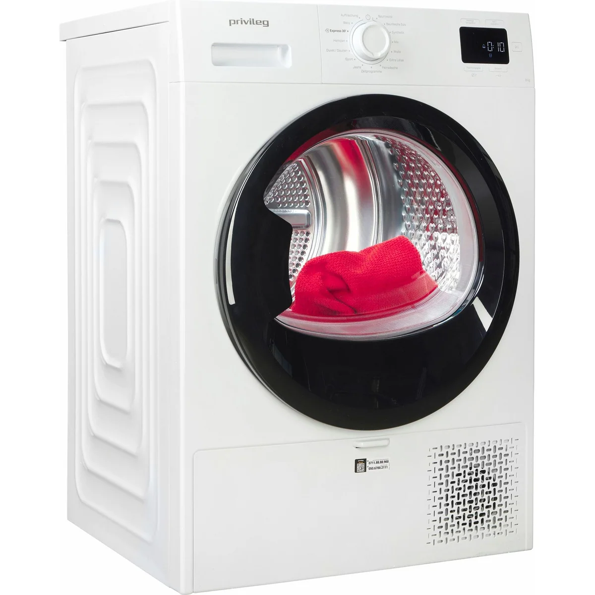 Privileg Wärmepumpentrockner MyTimeDryer PT 840C W, Knitterschutz, Energieeffizienzklasse A++