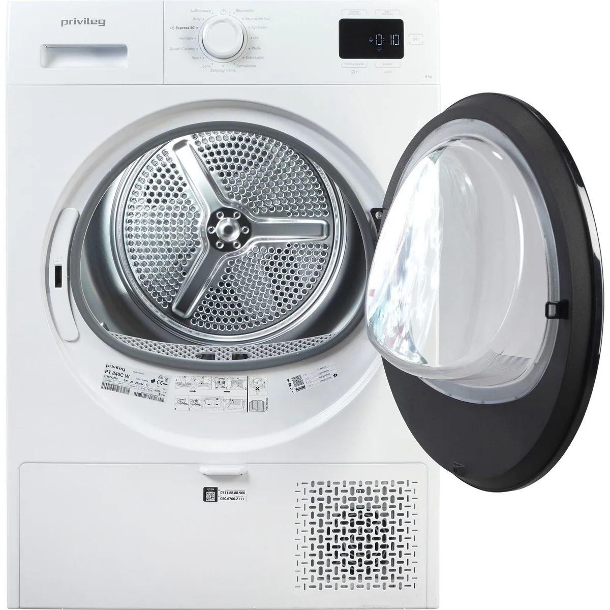 Privileg Wärmepumpentrockner MyTimeDryer PT 840C W, Knitterschutz, Energieeffizienzklasse A++ 2