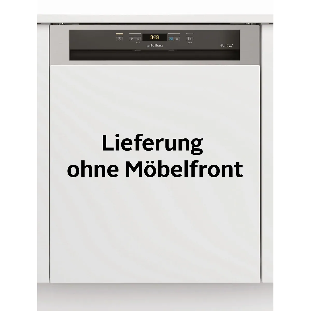 Privileg P0B ECO 2D541 S Geschirrspüler, 14 Maßgedecke, Automatisches Türöffnungssystem