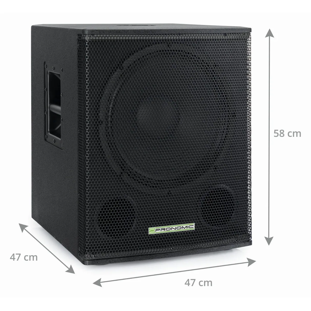 Pronomic SA-15 SUB Aktiv Subwoofer, kraftvoller 15" Speaker, 350 W RMS, robustes Gehäuse 4