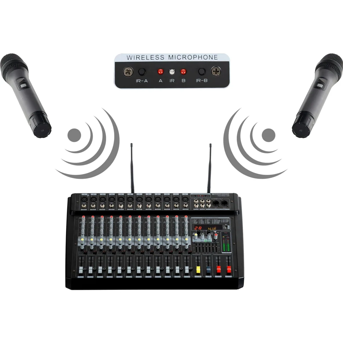 Pronomic Powermake 1200 Mischpult, 12 Kanäle, Bluetooth & USB-Recorder 3