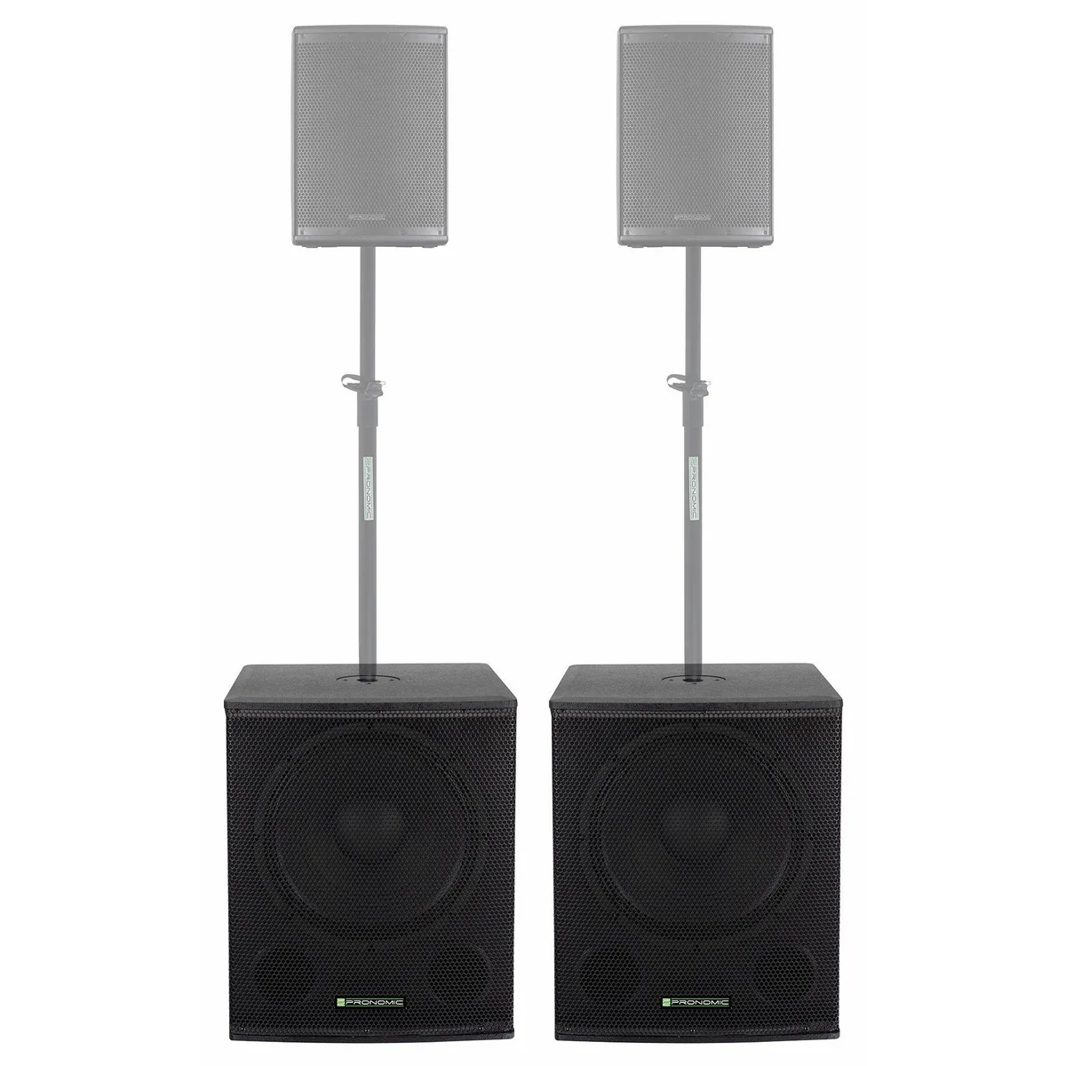 Pronomic SA-18 SUB Aktiv Subwoofer, kraftvoller 18" Speaker, 350 W Leistung 2