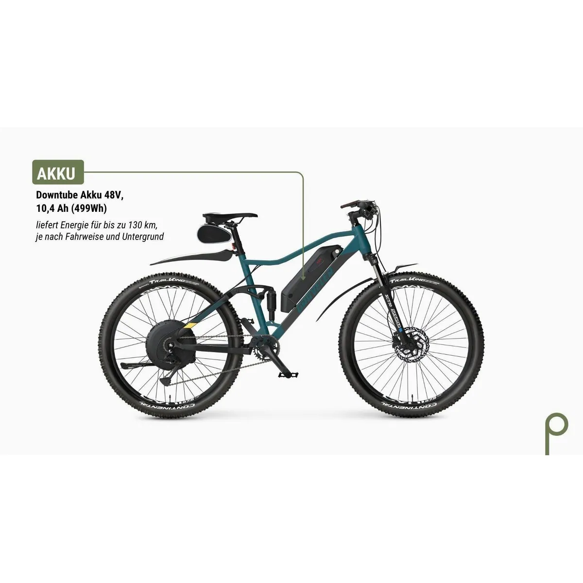 Prophete E-Bike Graveler, 9-Gang Shimano Alivio, 499 Wh Akku — robust, vielseitig, komfortabel 4