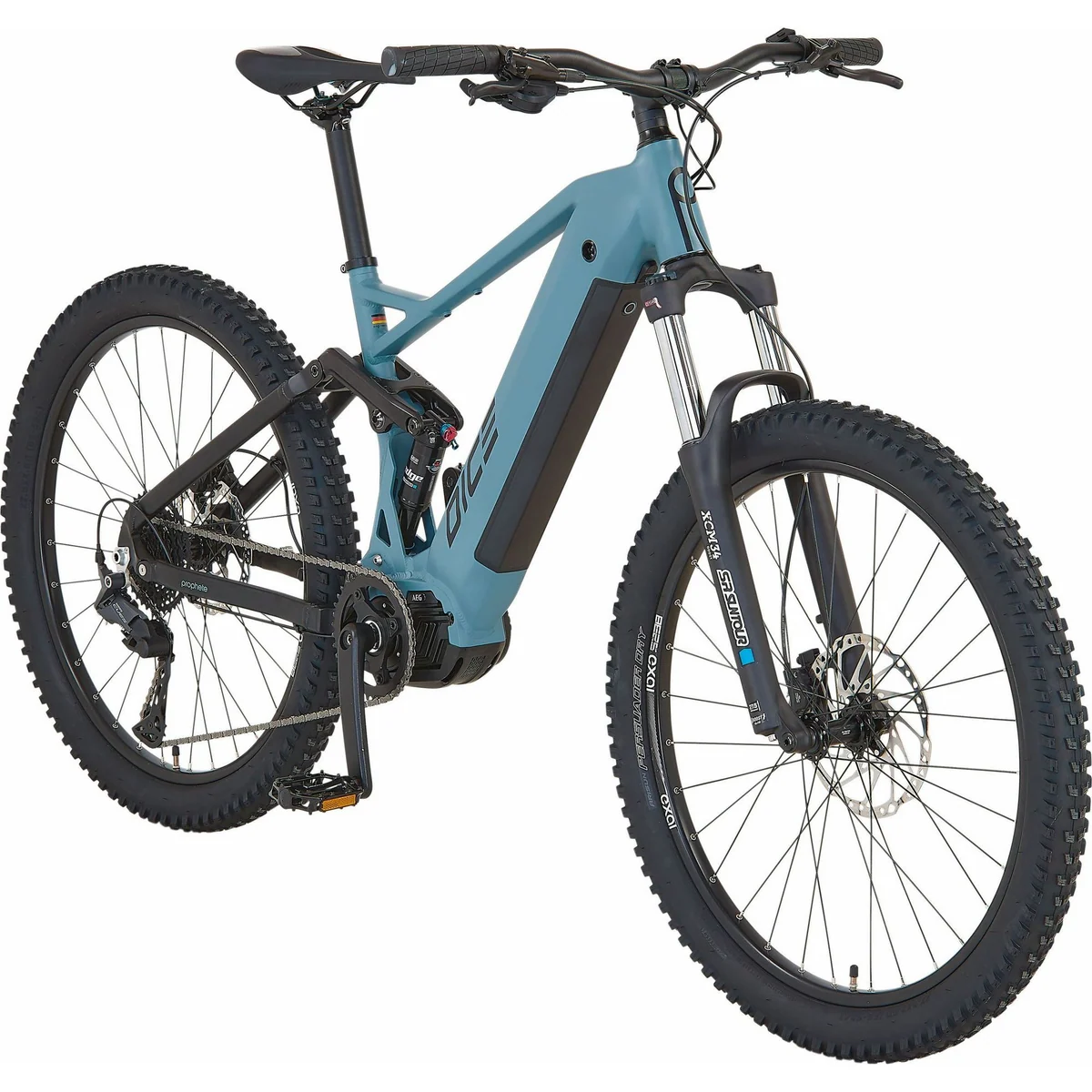 Prophete Dice 4.0 E-Mountainbike, 10-Gang Shimano Cues, Mittelmotor 250W, 480 Wh Akku 2