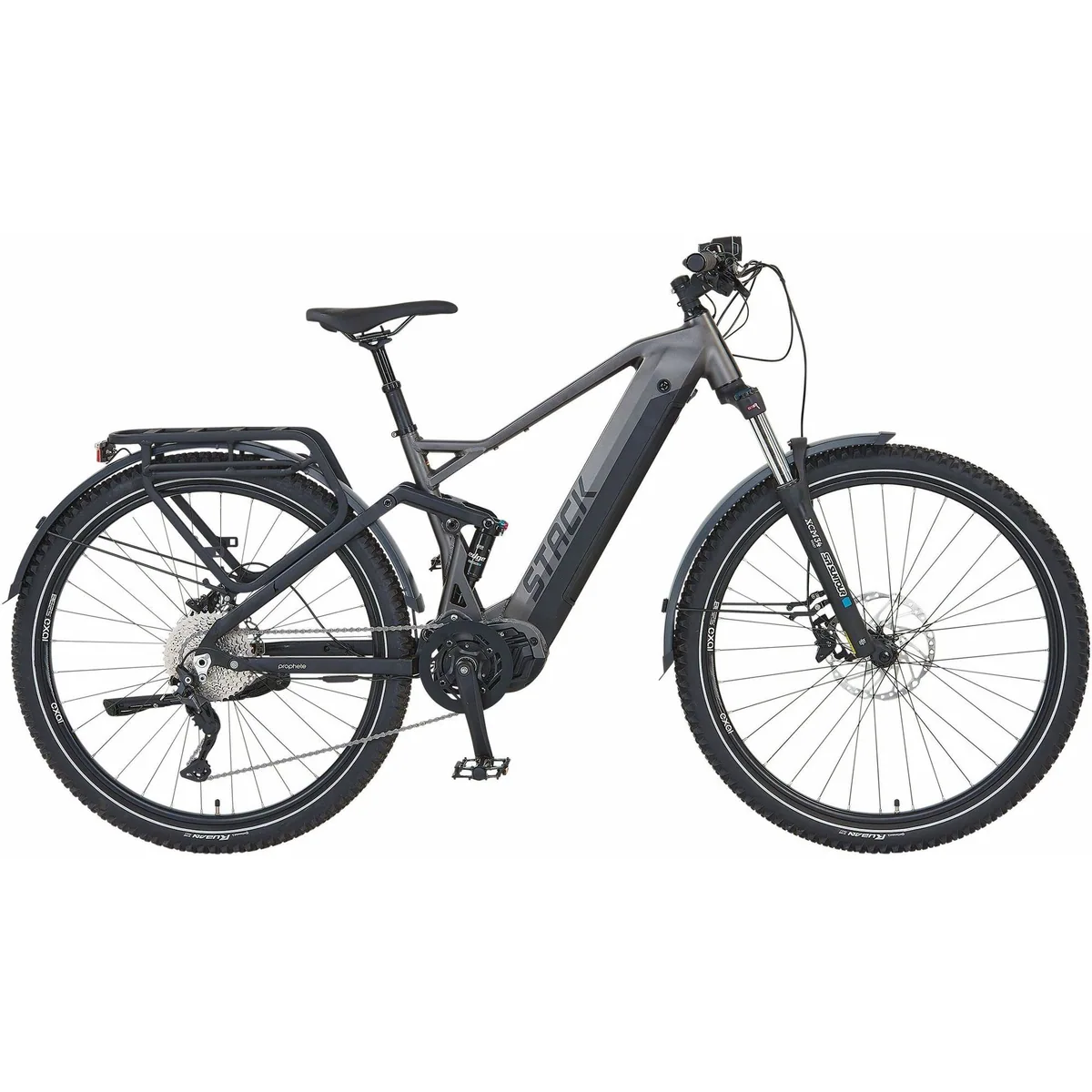 Prophete Stack 5.8 E-Bike Trekkingrad, 10 Gang Shimano Deore, 720 Wh Akku, Mittelmotor