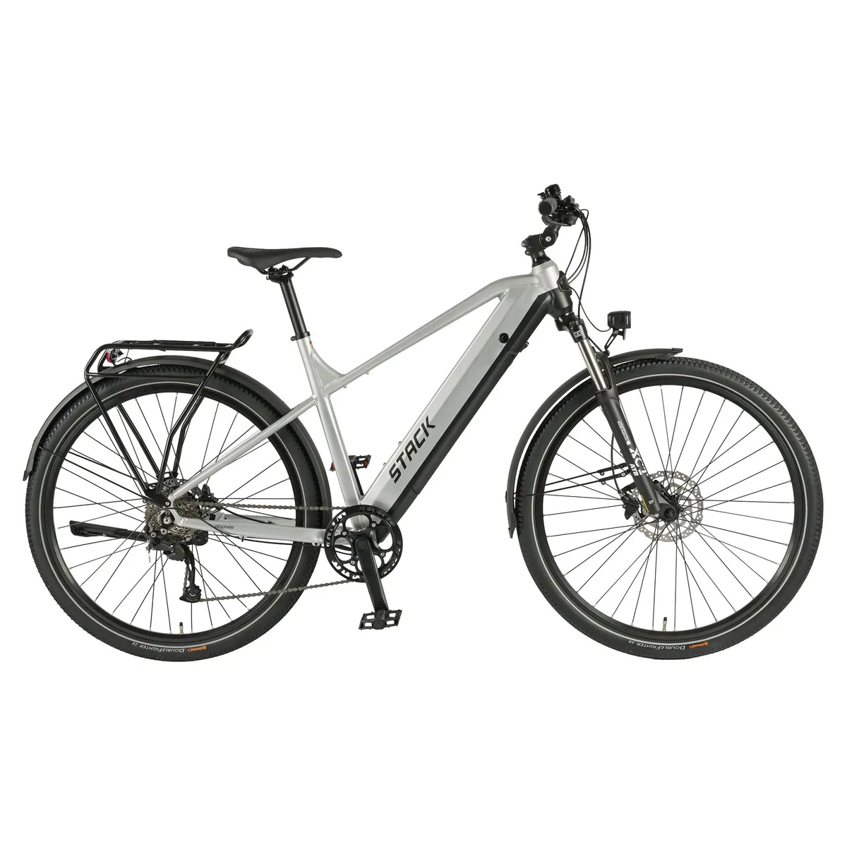 Prophete E-Bike Trekkingrad Stack 1.8, 8-Gang Shimano Altus, Heckmotor, 360 Wh Akku