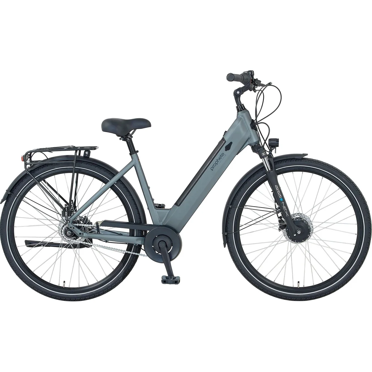 Prophete Geniesser 2.8 E-Bike, 250 W Frontmotor, 7-Gang Nabenschaltung — Komfort, Reichweite, Sicherheit