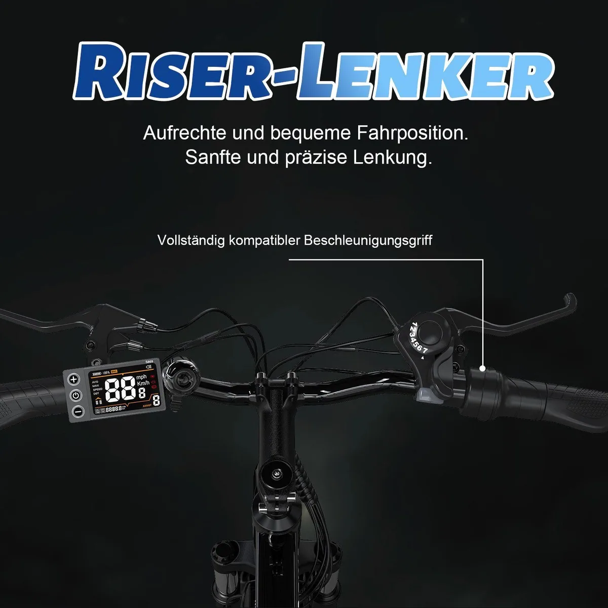 RCB RK15 E-Bike, 26 Zoll Pedelec, 250W Motor, 30-50 km Reichweite 5