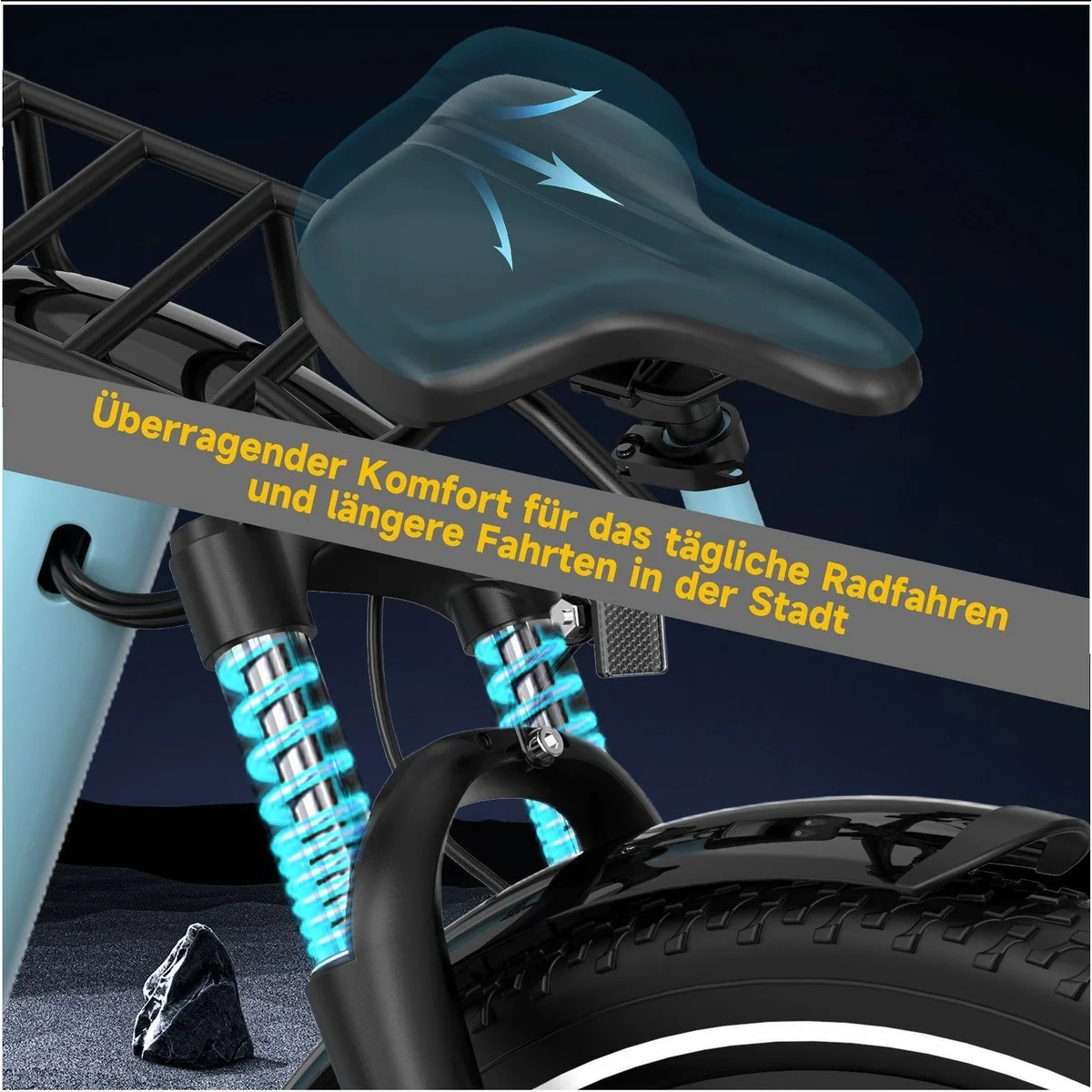 RCB E-Bike Pedelec G6, kraftvoller Motor, smarte App-Steuerung, 80-120 km Reichweite 4