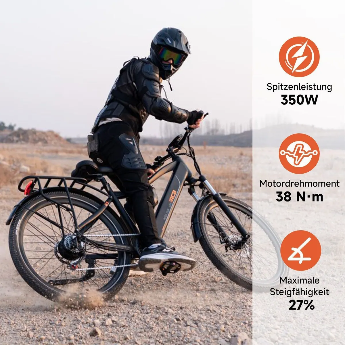 RCB E-Bike Pedelec G5, 468 Wh Akku, 7-Gang-Schaltung, kraftvoller Motor 3