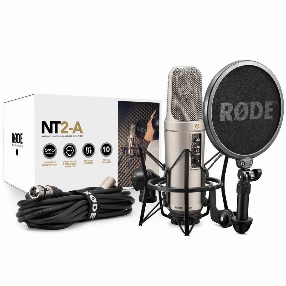 RØDE NT2-A Mikrofonset, vielseitige Richtcharakteristik, extrem niedriges Eigenrauschen 2