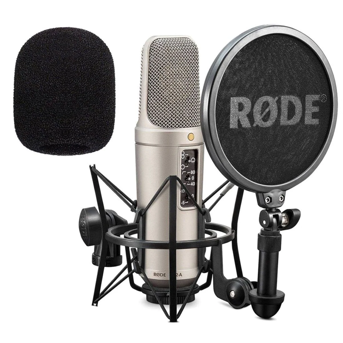 RØDE NT2-A Set, vielseitiges Kondensatormikrofon, inklusive Windschutz und Spinne