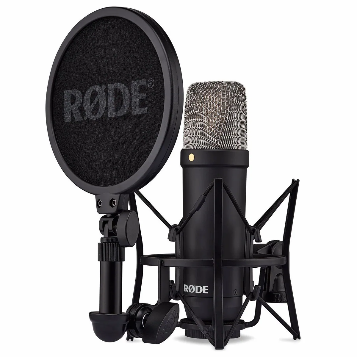 RØDE NT1 Signature Black Mikrofon, Großmembran, extrem niedriges Eigenrauschen, inklusive Gelenkarm-Stativ 2