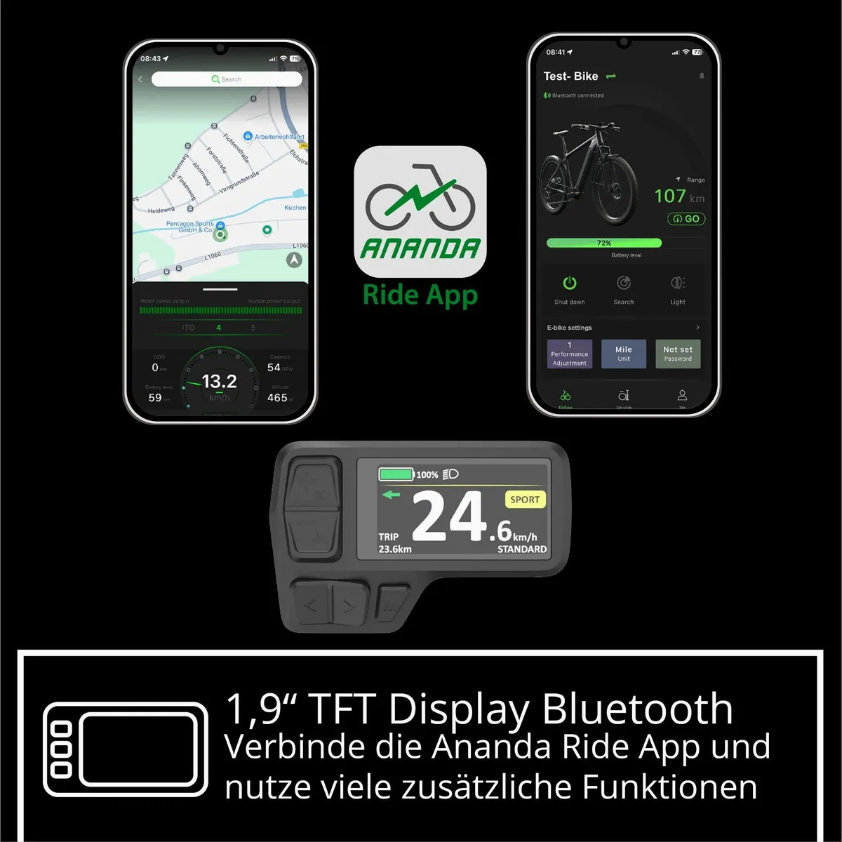 Remington XR01 E-Bike Mountainbike, 10 Gänge, 550 Wh Akku, Hydraulische Scheibenbremsen 4