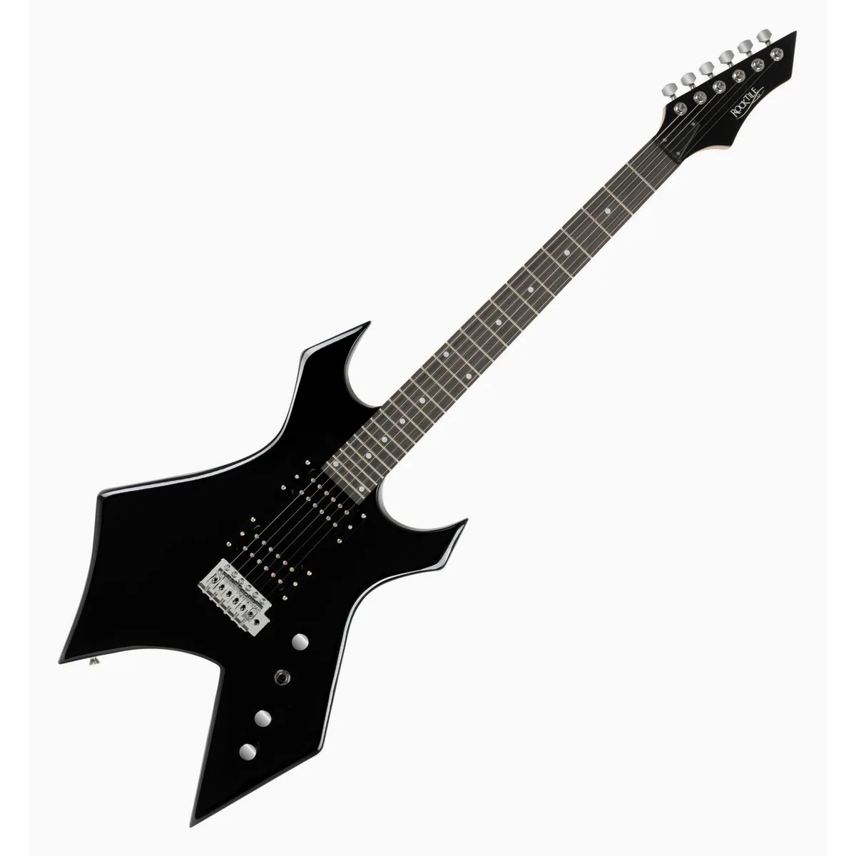 Rocktile E-Gitarre Warhead, Heavy-Style, 2 Humbucker Tonabnehmer — exzellente Verarbeitung, kraftvoller Sound, attraktives Design