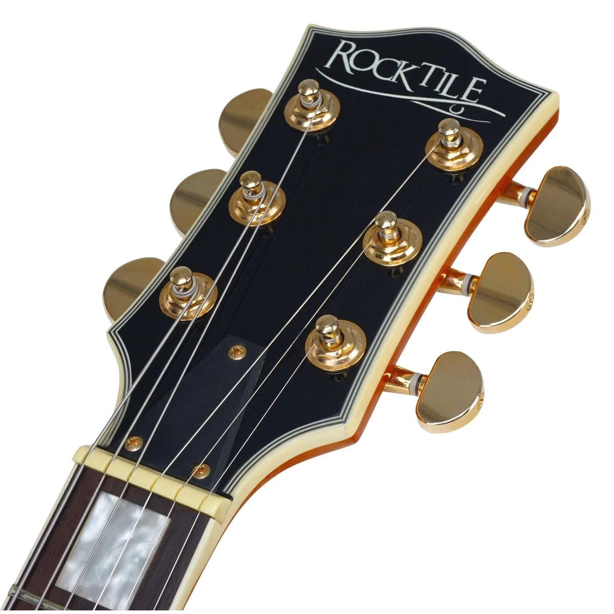 Rocktile Pro L-200 E-Gitarre, Mahagoni-Korpus, 2 Humbucker Tonabnehmer 3
