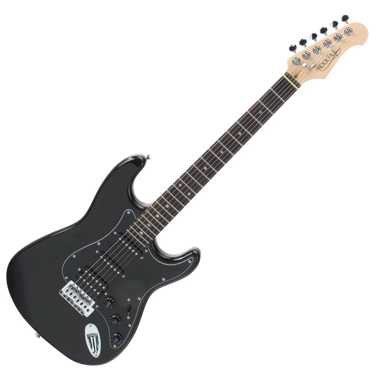Rocktile E-Gitarre Pro ST60-BK, kraftvoller Verstärker, umfangreiches Zubehör 3
