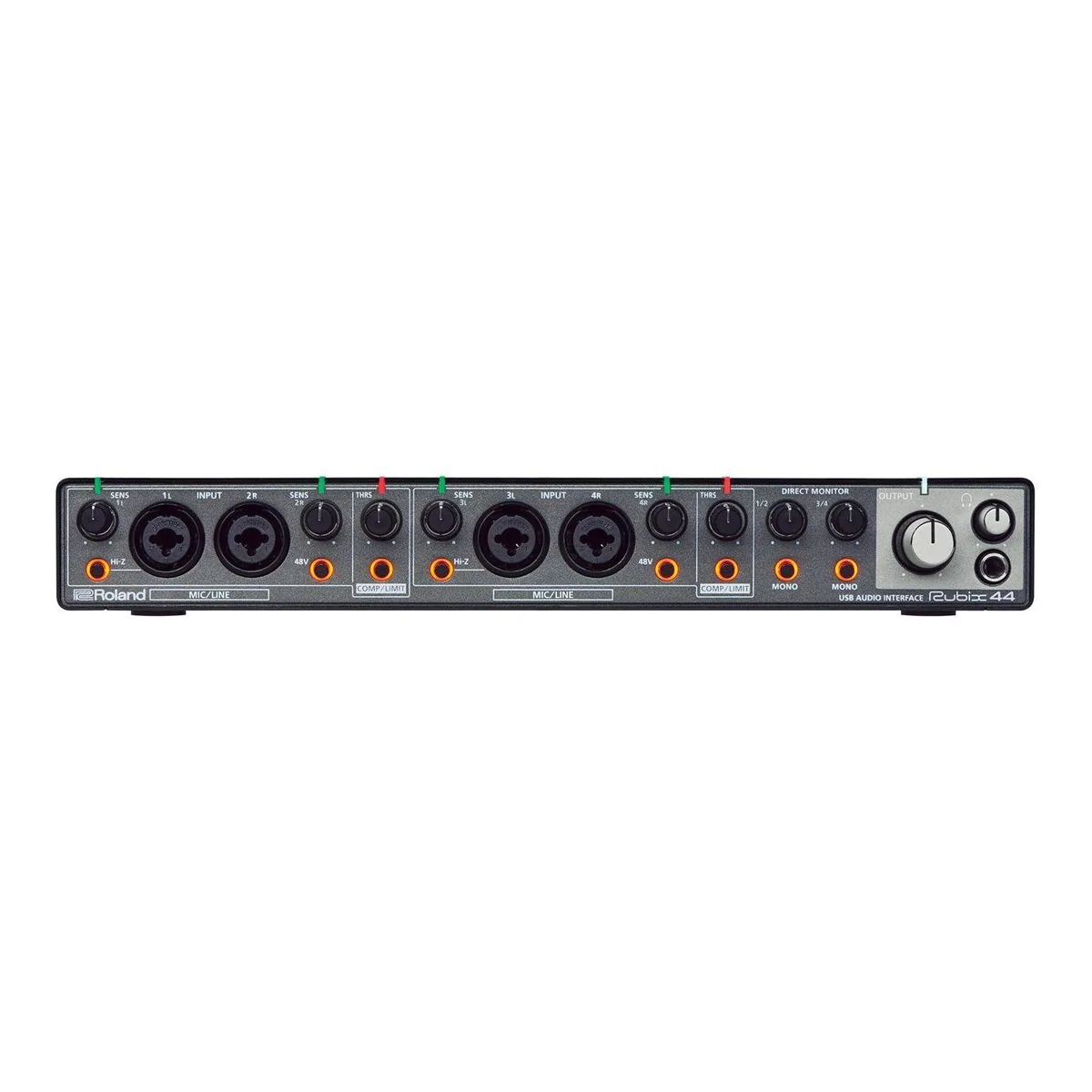 Roland Rubix44 USB Audio-Interface, 4 Eingänge, geräuscharme Mikrofonvorverstärker, Hardware-Kompressor 2