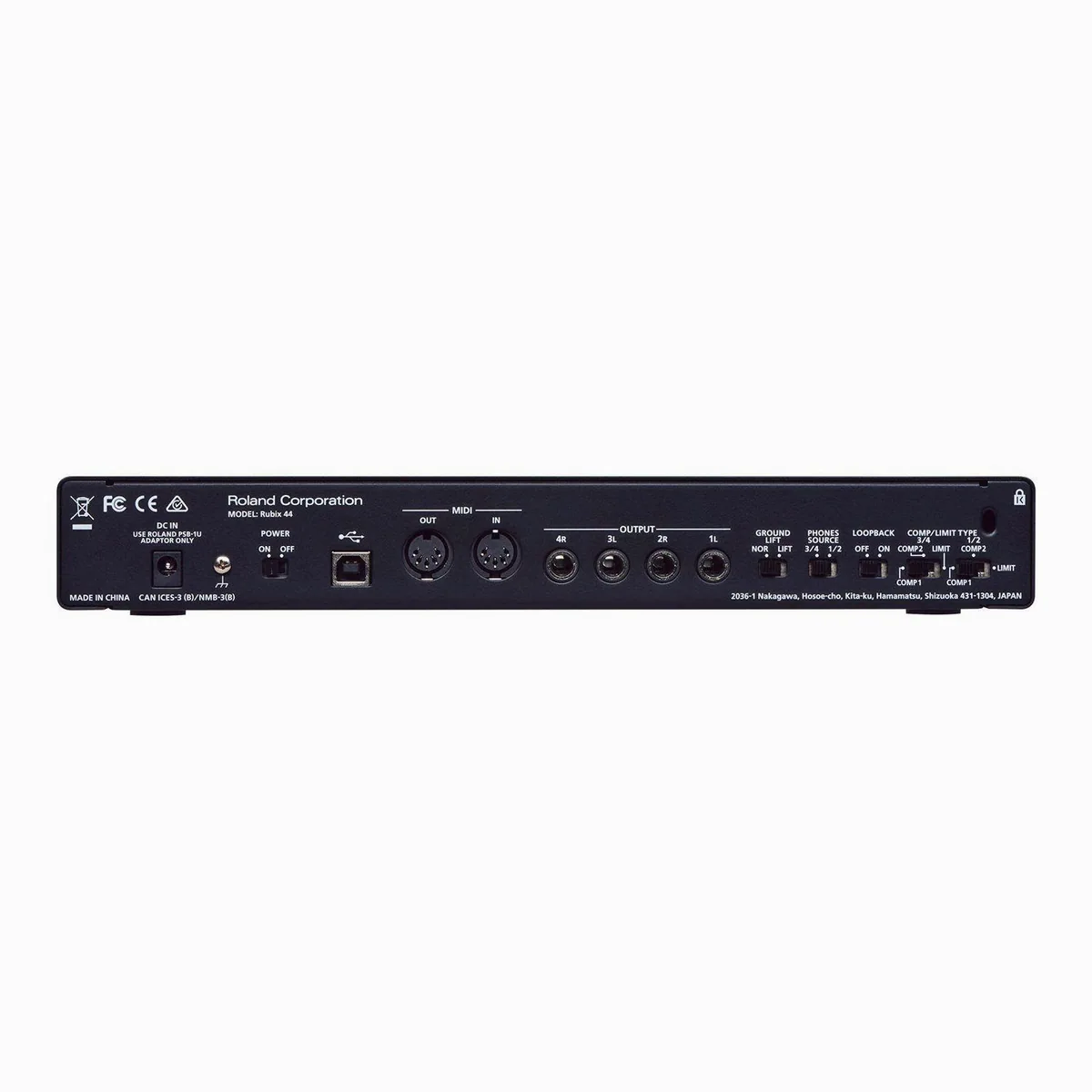 Roland Rubix44 USB Audio-Interface, 4 Eingänge, geräuscharme Mikrofonvorverstärker, Hardware-Kompressor 3