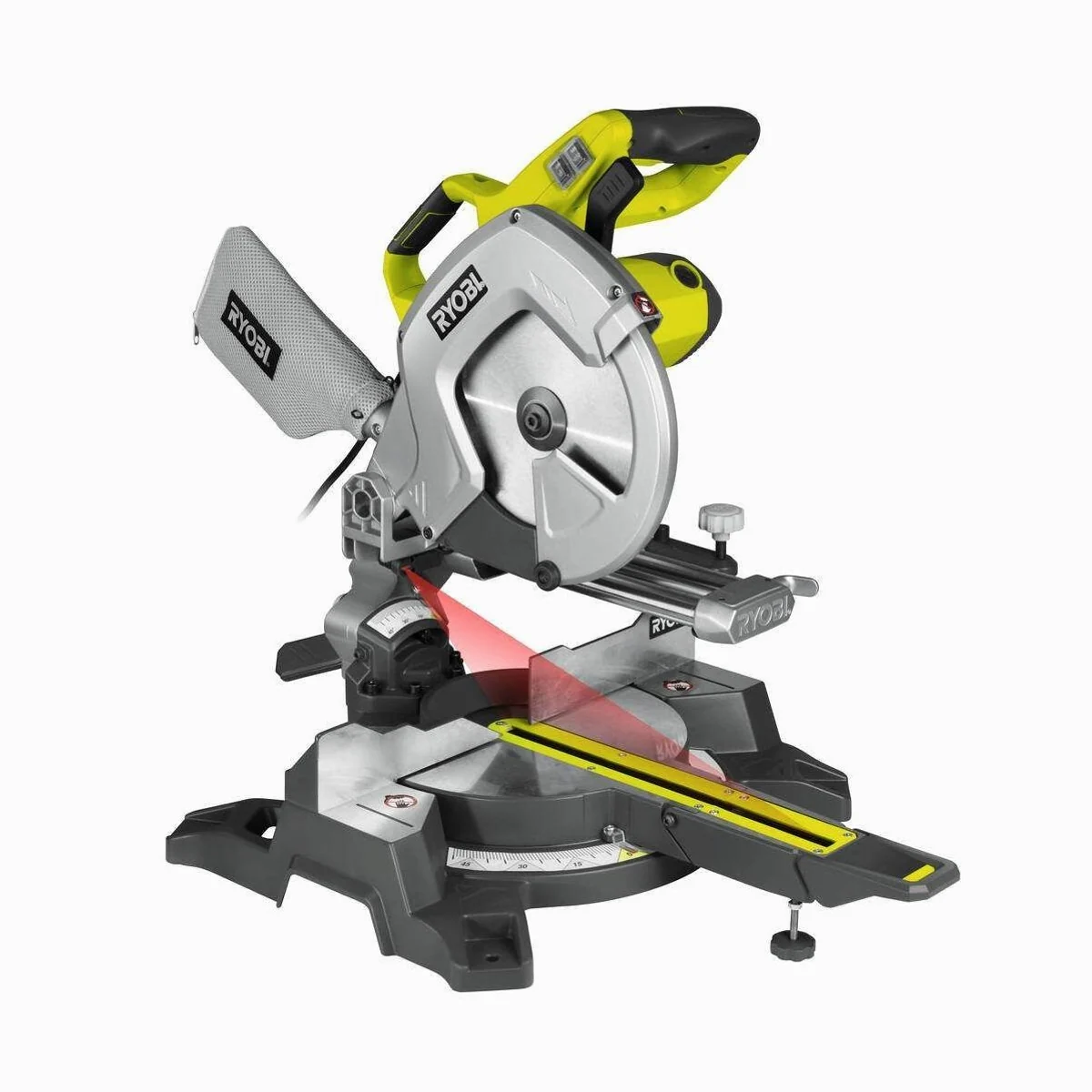 RYOBI EMS254L Kapp- und Gehrungssäge, 2000 W, 254 mm Sägeblatt, Zugfunktion