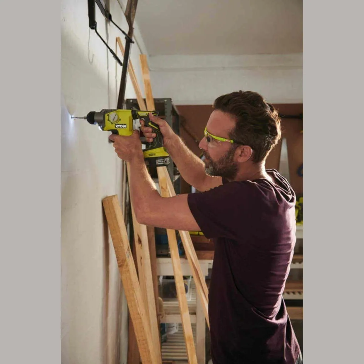RYOBI Akku-Kombihammer 18 V, vielseitig einsetzbar für Bohren, Hammerbohren und Meißelarbeiten 5