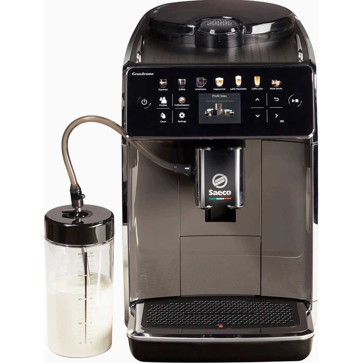 Saeco GranAroma SM6580/50 Kaffeevollautomat, 14 Kaffeespezialitäten, 4 Benutzerprofile — TFT Display 4