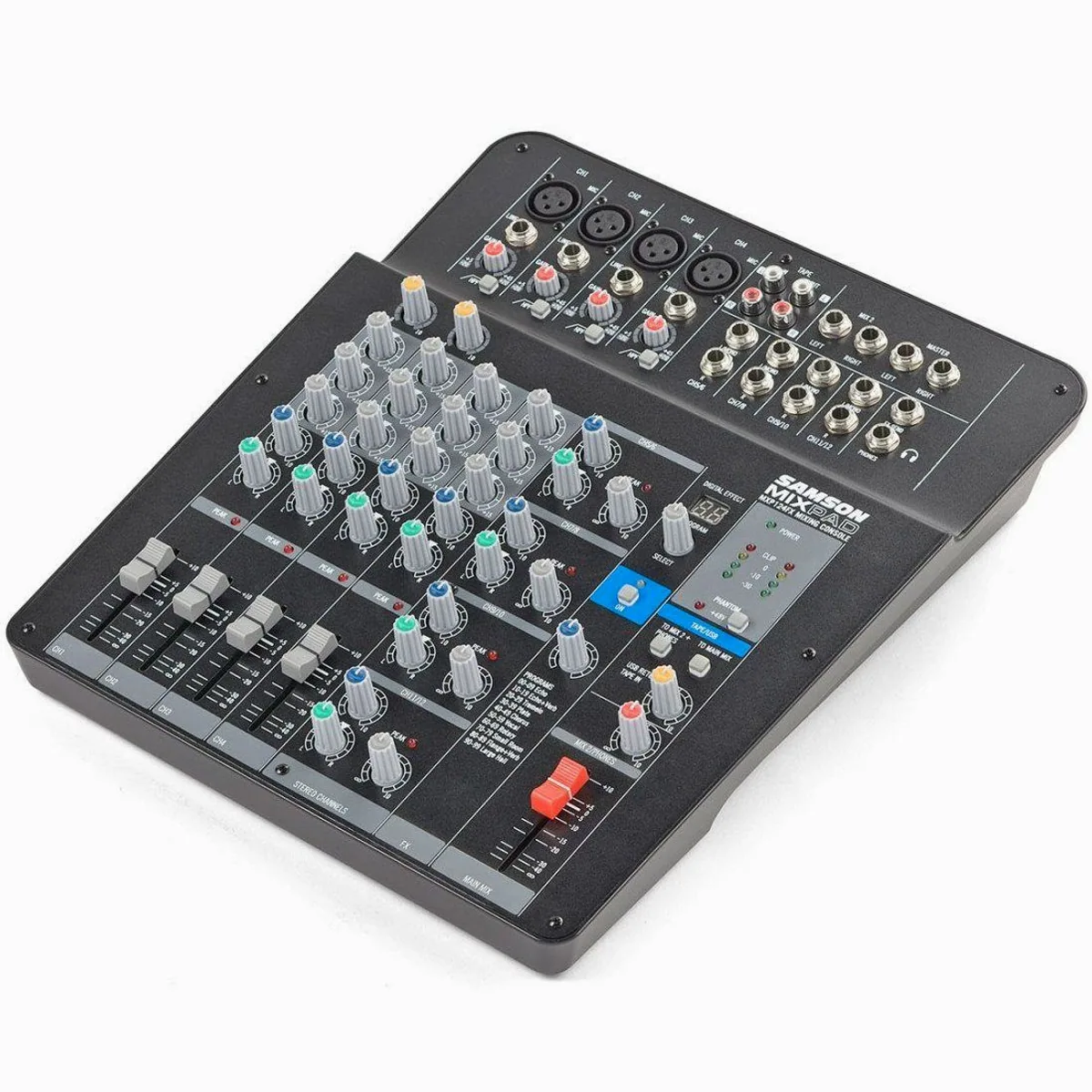 Samson MixPad MXP124FX 12-Kanal Mischpult, USB-Interface, Digitaleffekte