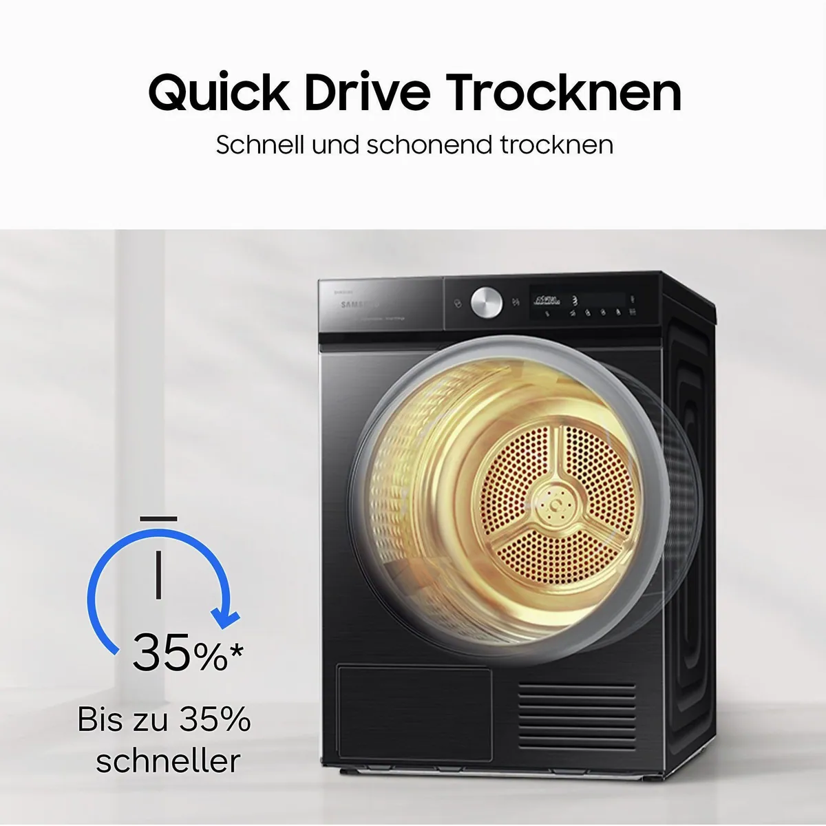 Samsung DV90DB8845GBU2 Wärmepumpentrockner, QuickDrive Option, energieeffizient und zeitsparend 3