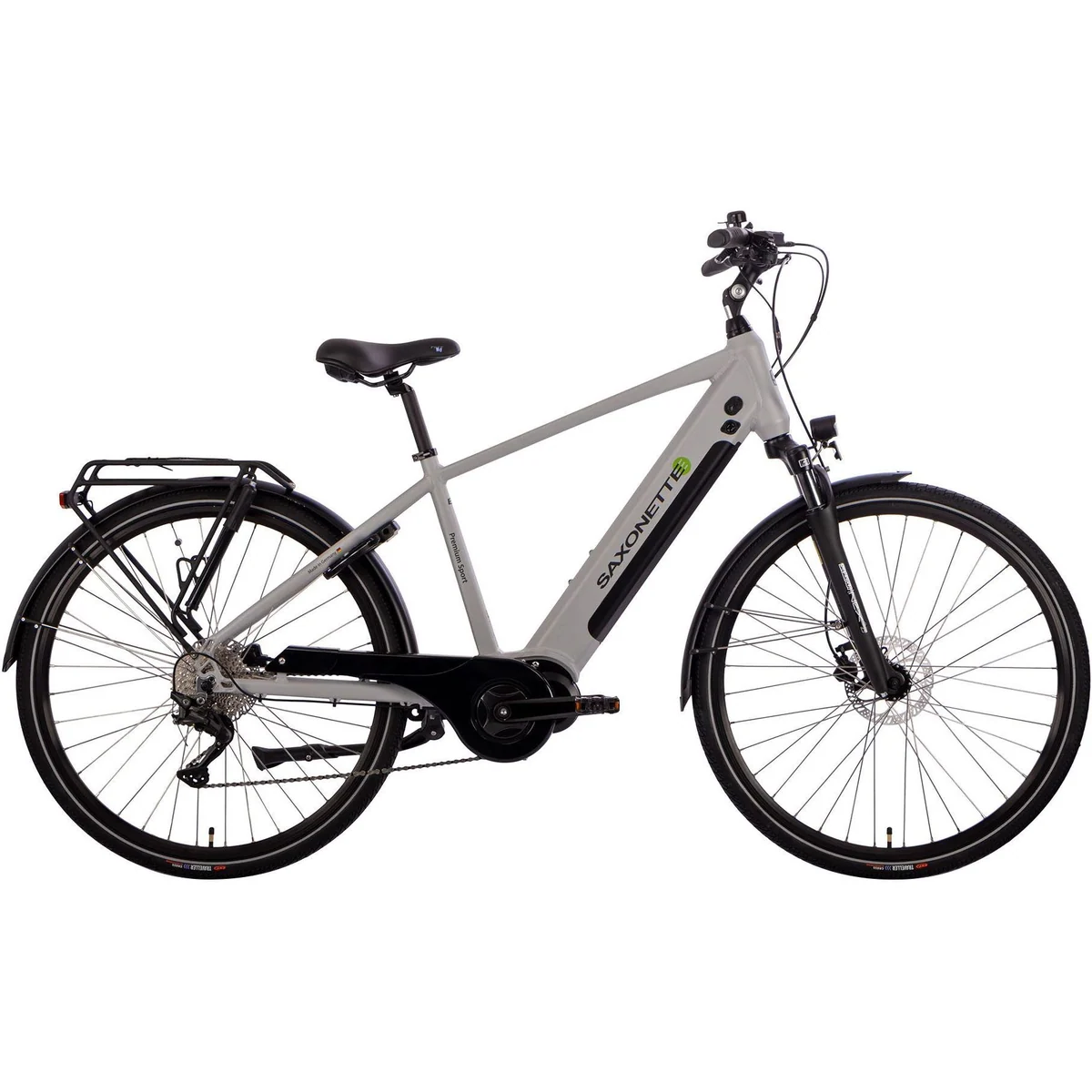 SAXONETTE Premium Sport E-Bike, 10 Gang, 522 Wh Akku, Mittelmotor — ideal für Trekking
