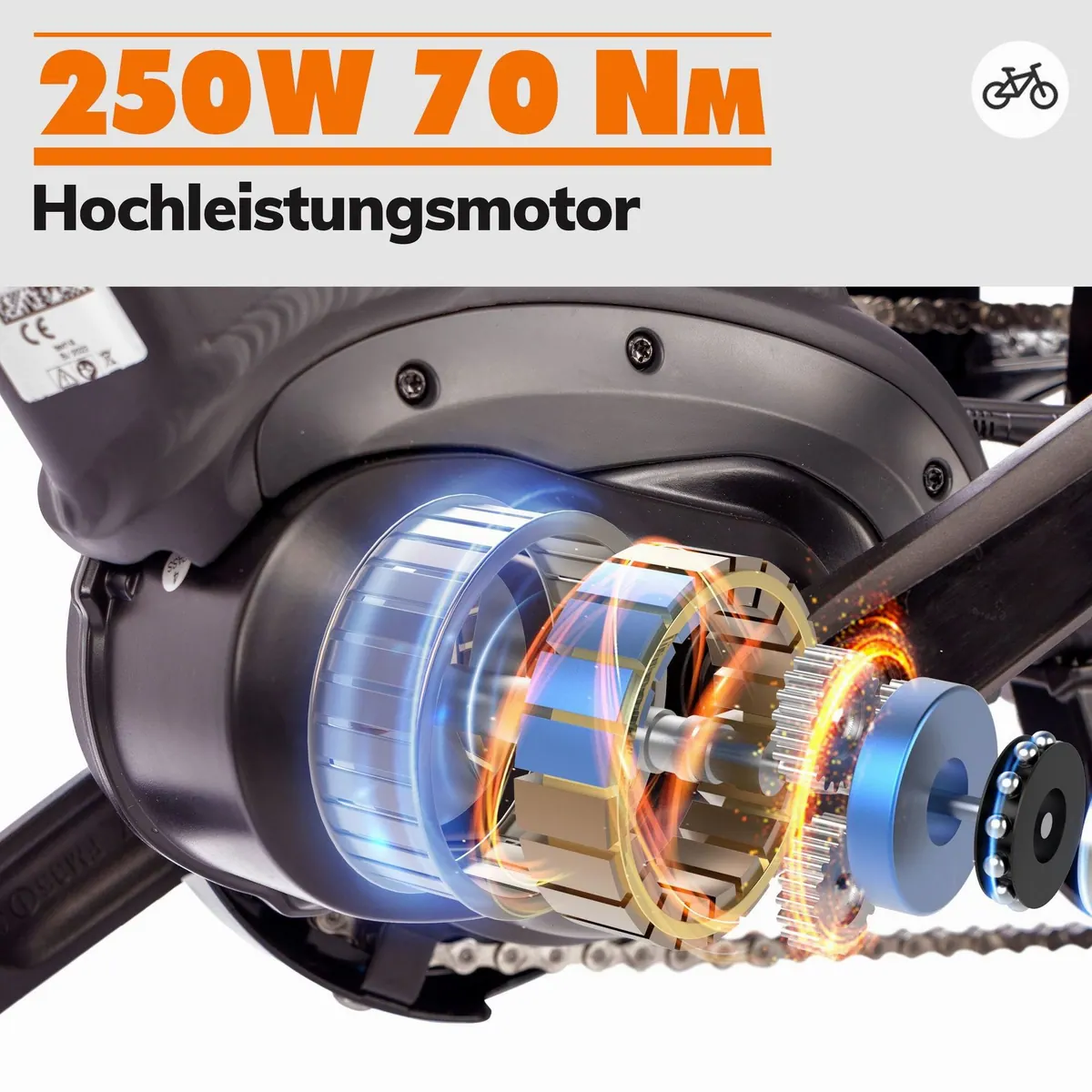 SAXXX DSW E-Bike Trekkingrad, 250W Mittelmotor, 418Wh Akku, 9-Gang Shimano 2