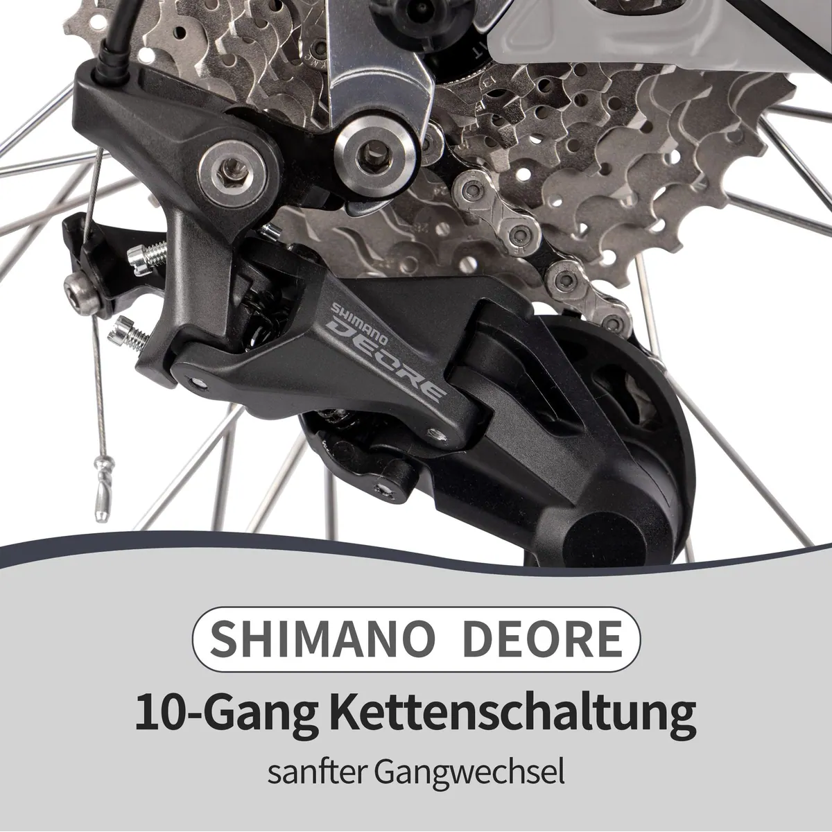 SAXXX E-Bike Trekkingrad 28 Zoll, 540Wh Akku, hydraulische Scheibenbremsen, 10-Gang SHIMANO Deore 4