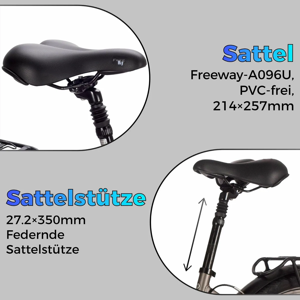 SAXXX E-Bike Cityrad 28'', Komfort, 418Wh, 100km, 7-Gang Shimano Nexus 3