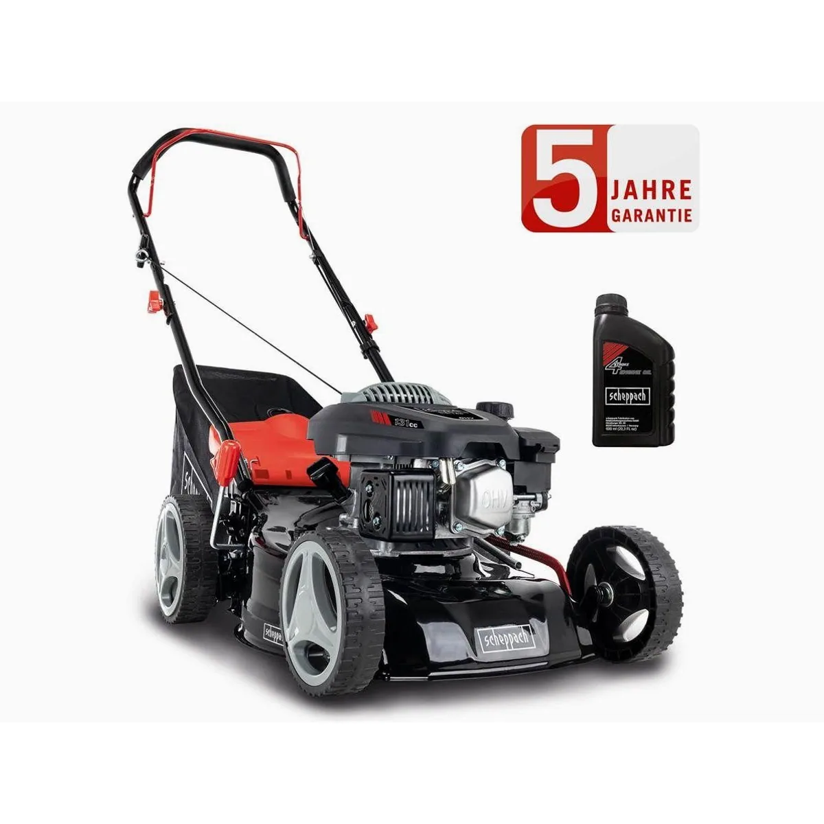 Scheppach RM420 Benzinrasenmäher, 3-in-1 Funktion, 42 cm Schnittbreite, 3,3 PS 2